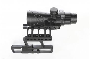 Image of BROWE 4x32 Combat Optic Rifle Scope, 7.62x39mm Chevron RS, Green, Black, BCO-005G-RS