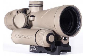 Image of BROWE 4x32 Combat Optic Rifle Scope, FDE 5.56mm Chevron, Amber, Flat Dark Earth, BCO-001A-FDE