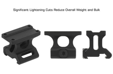 Image of BROWE MRO 1/3 Co-Witness Mount, Black, One Size, MNT-MRO-1/3CW