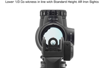 Image of BROWE MRO 1/3 Co-Witness Mount, Black, One Size, MNT-MRO-1/3CW