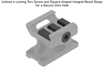 Image of BROWE MRO Co-Witness Mount, Black, One Size, MNT-MRO-CW