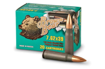 Image of Brown Bear 7.62x39 123gr. Fmj Polymer 500rd Case