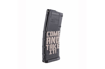 Image of Brownells Polymer Pistol Magazine, AR-15, .223/5.56, 30 Round, Black/Come Take It, 78000706-30RD