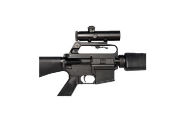Image of Brownells Retro 4x Carry Handle Scope, 4x21mm, 35mm Tube, Fixed Focal Plane, Duplex Reticle, Black, RETRO4X