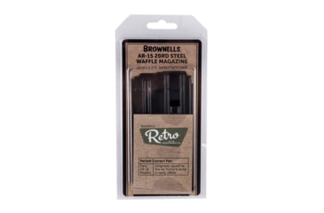Image of Brownells Steel Waffle Magazine, AR-15, .223 Rem, 20 Round, Black, 78000365-20RD