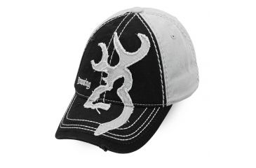 Image of Browning 2 Tone Buckmark Cap,Blak/Gray 308014991