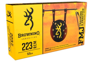 Image of Browning 223 Remington 55 Grain FMJ Centerfire Rifle Ammo, 20 Round, B192802231