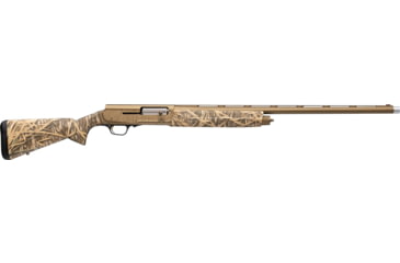 Image of Browning A5 Wicked Wing 2.75in Field Semi-Auto Shotgun, 16 Gauge, 28in BBL, Synthetic MO Shadow Grass Stock, Fiber Optic Front Sight/Ivory Mid-Bead, Bronze, 119315004