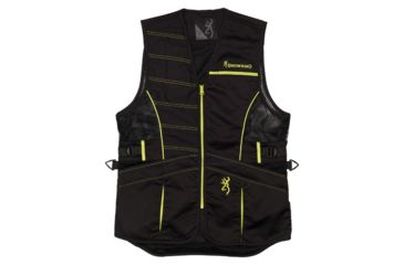 Image of Browning Ace Shooting Vest - Womens, Black/Volt, S, 3050216301