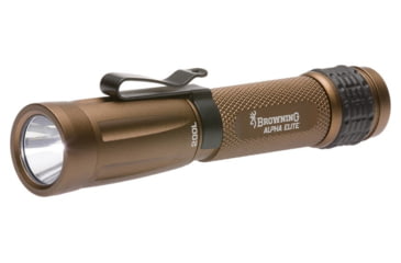 Image of Browning Alpha Elite AA LED Flashlight, AA, White/Green, 200 Lumens, Bronze, 3711255