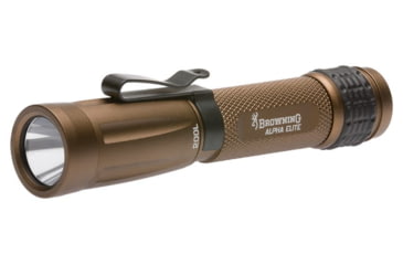Image of Browning Alpha Elite AA LED Flashlight, AA, White/Green, 200 Lumens, Bronze, 3711255
