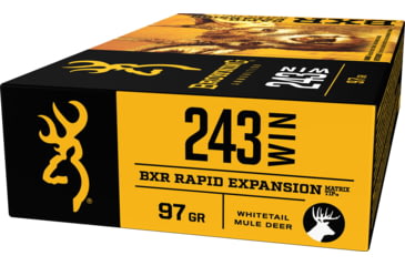 Image of Browning BXR .243 Winchester 97 grain Rapid Expansion Matrix Tip Centerfire Rifle Ammo, 20 Rounds, B192102431