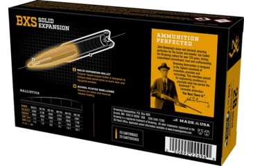 Image of Browning BXS .28 Nosler 139 grain Solid Expansion Polymer Tip Centerfire Rifle Ammo, 20 Rounds, B192400281