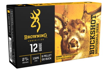 Image of Browning Ammo B193111220 Buckshot 12 Gauge 2.75 Buckshot 9 Pellets 00 Buck Sho
