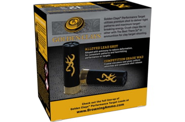 Image of Browning Ammo Golden Clays 12Gauge 2.75 1 1/8oz 7.5Shot 25 Per Box/10 Case, BGC12M7