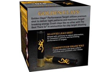 Image of Browning Golden Clays Performance Target Sporting .410 Bore 1/2 oz 2 1/2in Shotgun Ammo, #8, 25 Rounds, BGC418