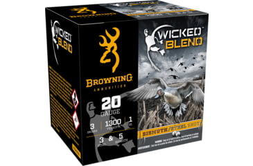 Image of Browning Ammo Wicked Blend 20Gauge 3" 1Oz 3/5Bi Shot 25 Per Box/10 Case, B193432033