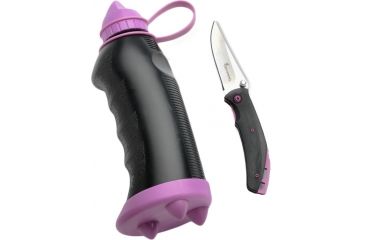 Image of Browning AquaForce Tactical Water Bottle Combo - Pink, Pink, 16 oz 320151BL