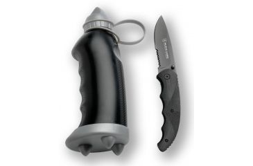 Image of Browning AquaForce Tactical Water Bottle Combo - Silver, Silver, 16 oz 320147BL