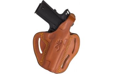 Image of Browning BG Belt Slide Thumb Break Holster, 1911-22/1911-380, Right Hand, Brown, 12904011