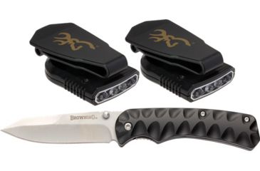 Image of Browning Bg Knife/light Combo W/folding Knife And Cap Light Black