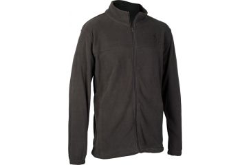 Image of Browning Bg Men's Fleece Jacket X-large Charcoal W/buck Mark Logo