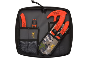 Image of Browning Primal Series 6-Piece Set w/Ovix Zippered Case &amp; Gloves, 8Cr13MoV Stainless Steel Blades, Polymer Handles w/Rubber Overmold, 3220482B