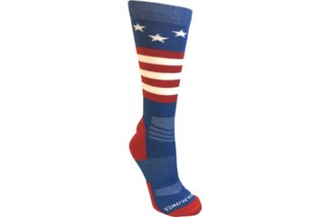 Image of Browning Bg Unisex Stars &amp; Stripes Socks M/l Red White And Blue