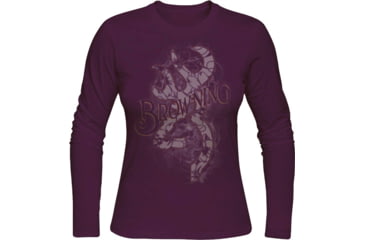Image of Browning Bg Women's Longsleeve Bead Buckmark Shirt Small Purple