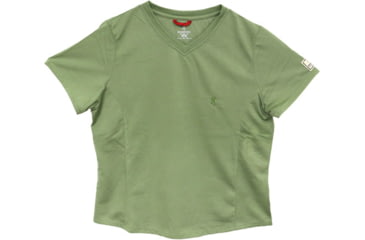 Image of Browning Bg Women's Ss V-neck Perfrmnce T-shirt Large Leaf Green