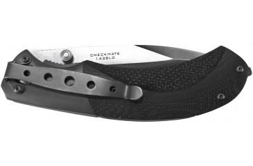 Image of Browning Black Label Checkmate Knife - Black w/ Silver Blade 320143BLO