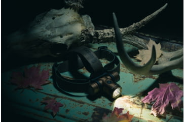 Image of Browning Blackout Elite LED Headlamp, Lithium-Ion, Green/White, 860 Lumen, Burnt Bronze, 3713345