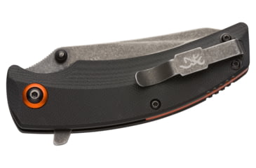 Image of Browning Blood Trail Folder 2 3/4in Knife, Drop Point, D2 Blade, G10 Handle, Black Oxide Stonewash Blade, 3220465