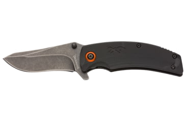 Image of Browning Blood Trail Folder 2 3/4in Knife, Drop Point, D2 Blade, G10 Handle, Black Oxide Stonewash Blade, 3220465