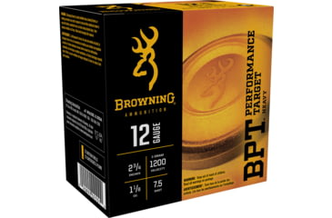 Image of Browning BPT Performance Shotshell Loads 12 Gauge 1 1/8 oz 2.75in Heavy Shotgun Shot Ammo, 25 Rounds, B193621227