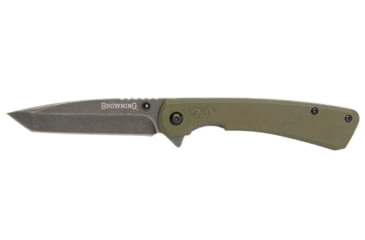 Image of Browning Branded Rock Field Assisted Opening Folding Knife, 3in, 7Cr17Mov, Tanto, G10 Handle, N, 3220507