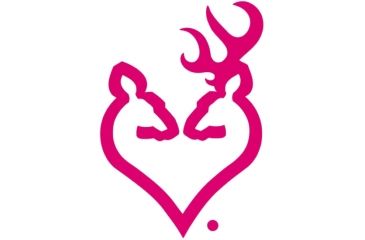 Image of Browning Buck Heart 10in Decal, Hot Pink 3922291051