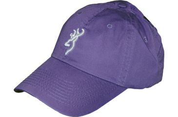 Image of Browning Buckmark Logo Ball Cap Purple W/white Buckmark