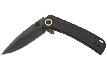 Image of Browning Buckmark Slim Folding Knife - Box, 2.75in, D2 High Carbon Steel, Drop Point, Black Polymer Handle, N, 3220541B