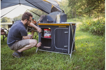 Image of Browning Camping Basecamp Cook Station, Black/Silver, 8549800