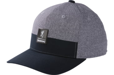Image of Browning Cap Links Heather Black Flex Snapback, Gray, 308766991