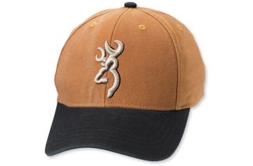 Image of Browning Canvas Contrast Brim Cap with Buckmark, Acorn/Black 308215781