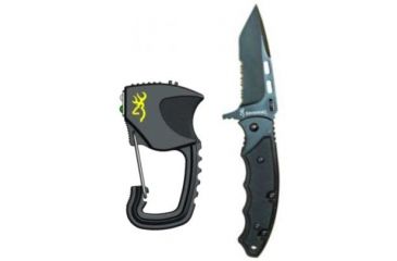 Image of Browning Carabiner Flashlight &amp; Russ Kommer Tactical Folding Knife Combo 3712515