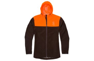 Image of Browning CFS Rain Jacket - Mens, Blaze/Chocolate, Large, 3048887203