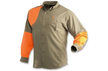 Image of Browning Cross country Upland Shirt, Khaki/Blaze, S 3011935801