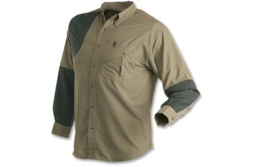 Image of Browning Cross country Upland Shirt, Khaki/Loden, L 3011934003