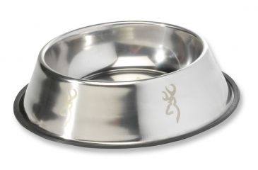 Image of Browning Water Bowl, Non-Tip, Stainless 13000100