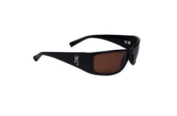 Image of Browning Eyewear Boss Black TR90 Frame Amber CR39 Polarized Lens BRN-BOS-002