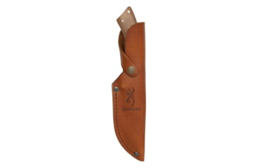 Image of Browning Guide Series Fixed Blade Knife, 3.625in, Sandvik 14C28N, Skinner, G10 Handle, Split Grain Leather, 3220451