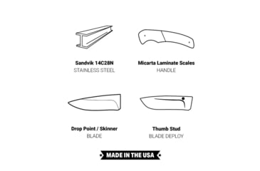 Image of Browning Guide Series Fixed Blade Knife, 3in, Sandvik 14C28N, Drop Point, Composite Handle, Split Grain Leather, 3220498B
